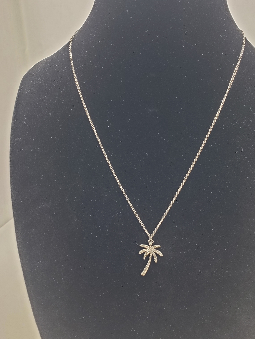 Pura Vida Silver Tone Palm Tree Necklace